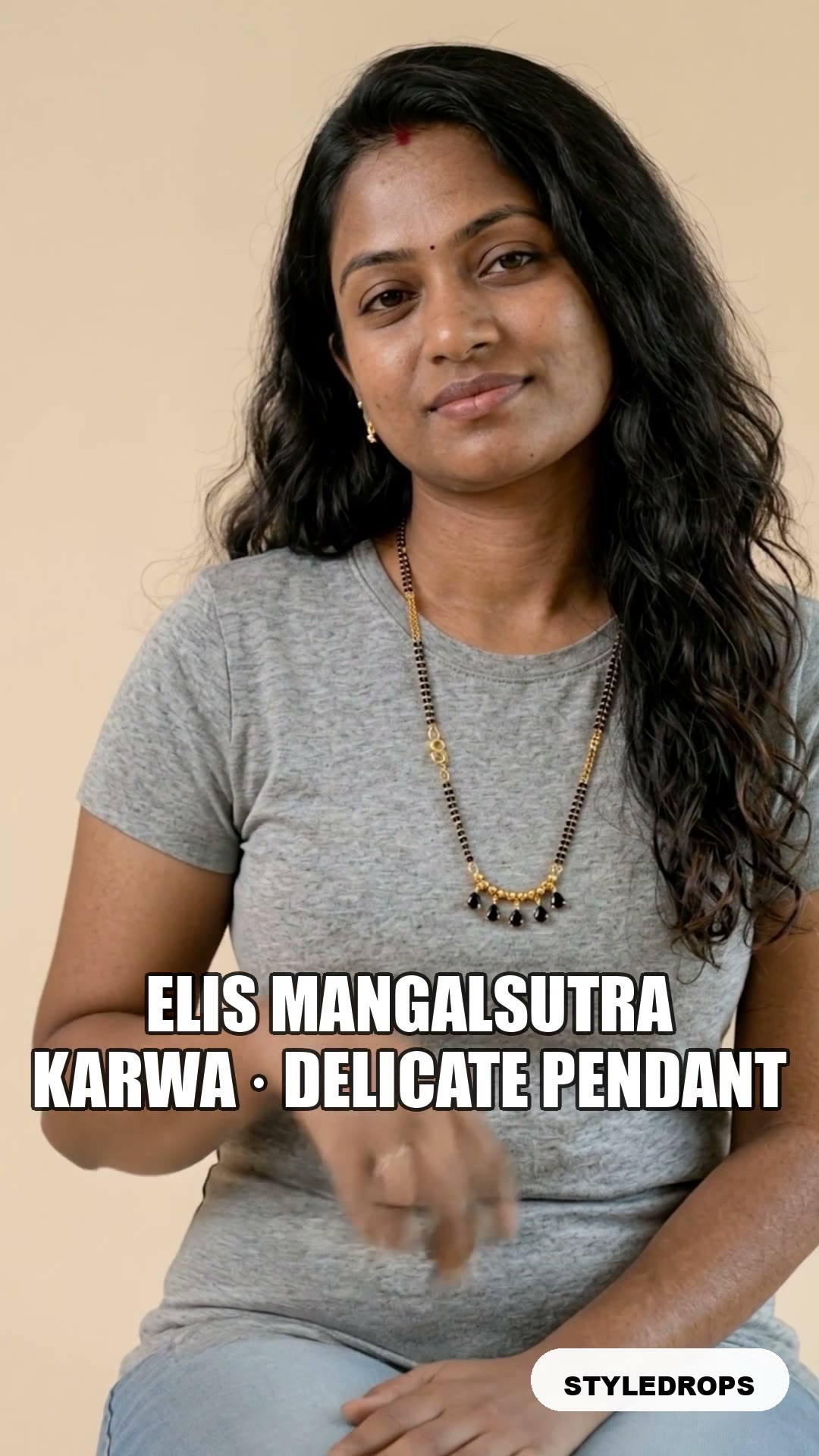 Elis mangalsutra — delicate pendant, elegant everyday chain
