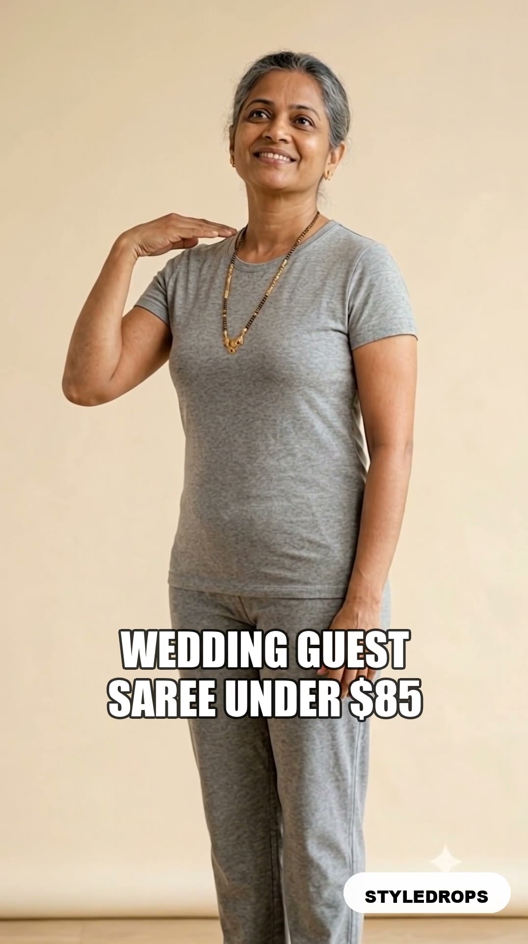 Wedding-guest saree under $200 — quiet drape, big impact